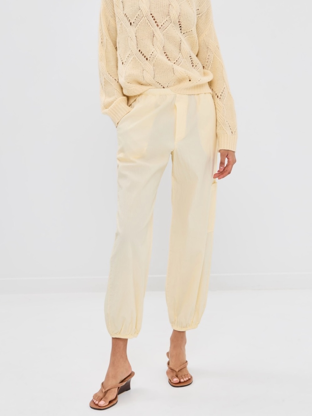 Sablyn Tonni slouchy jogger pants in yellow